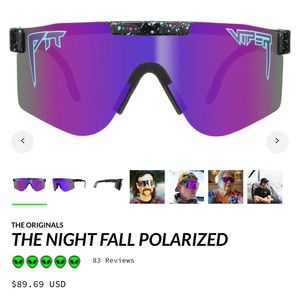 The Night Fall Polarized Double Wide Pit Vipers